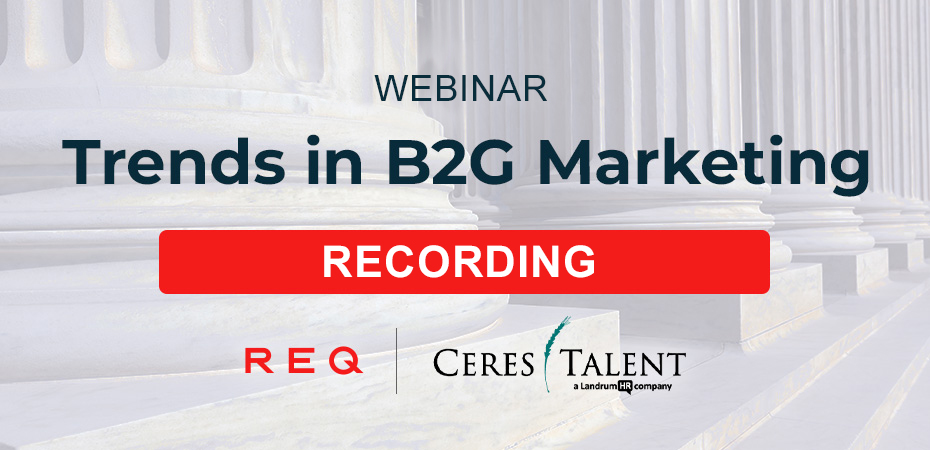 B2G Marketing Trends webinar