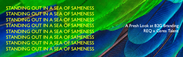 Standing in a sea of sameness